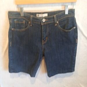 Levi's 515 Denim Short Women's Size 10 Boot Cut Dark Wash Preppy Classic